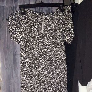 PRETTYGARDEN Floral Puff Sleeve Mini Dress Square Neck Ruffle Hem